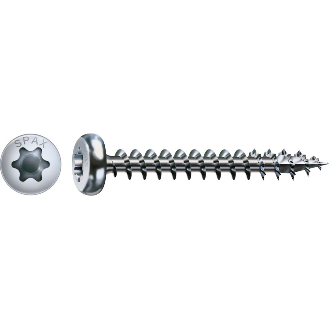 Universalschrauben Halbrundkopf T-Star plus T20 Stahl Ø 6 x 60 mm 16 Stück