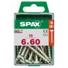 Universalschrauben Halbrundkopf T-Star plus T20 Stahl Ø 6 x 60 mm 16 Stück