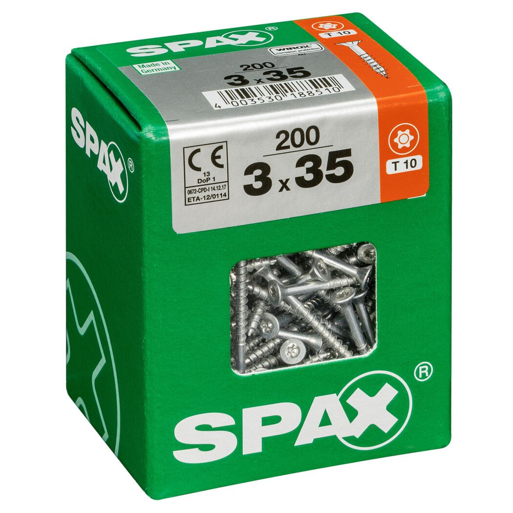 Senkkopfschrauben T-Star 200 Stück Ø 3 mm 35 mm