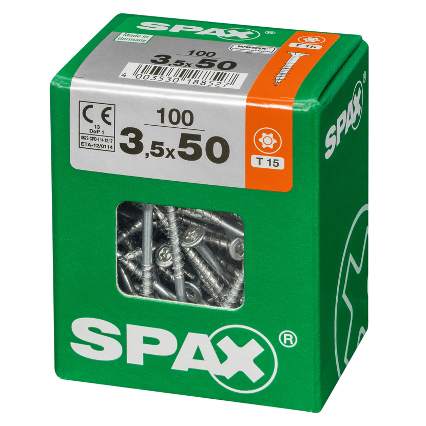 Senkkopfschrauben T-Star 100 Stück Ø 3,5 mm 50 mm