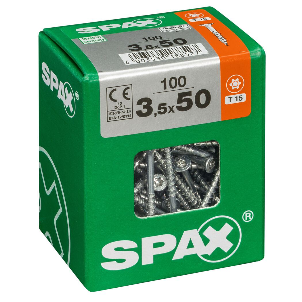 Senkkopfschrauben T-Star 100 Stück Ø 3,5 mm 50 mm