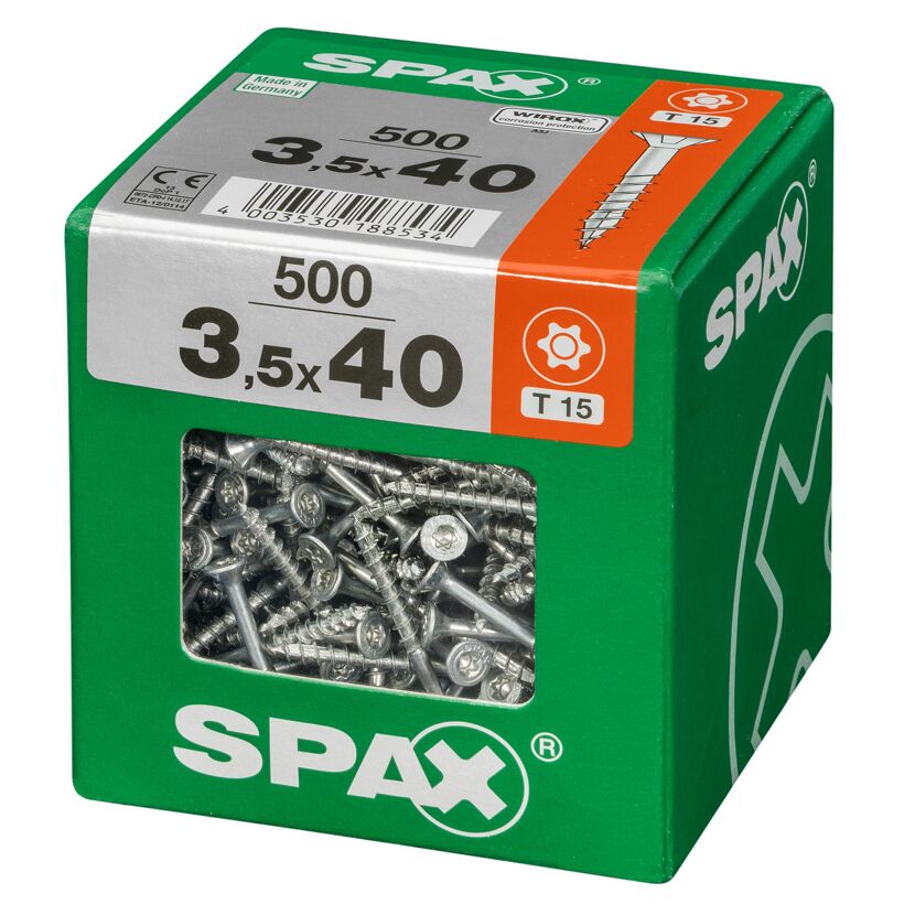 Universalschrauben T-Star plus T15 Stahl 3,5 x 40 mm 500 Stück
