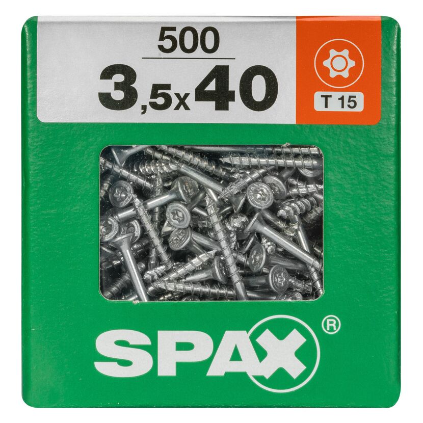 Universalschrauben T-Star plus T15 Stahl 3,5 x 40 mm 500 Stück