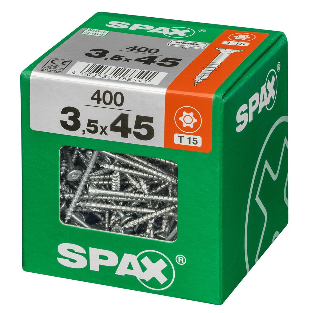 Universalschrauben T-Star plus T15 Stahl 3,5 x 45 mm 400 Stück