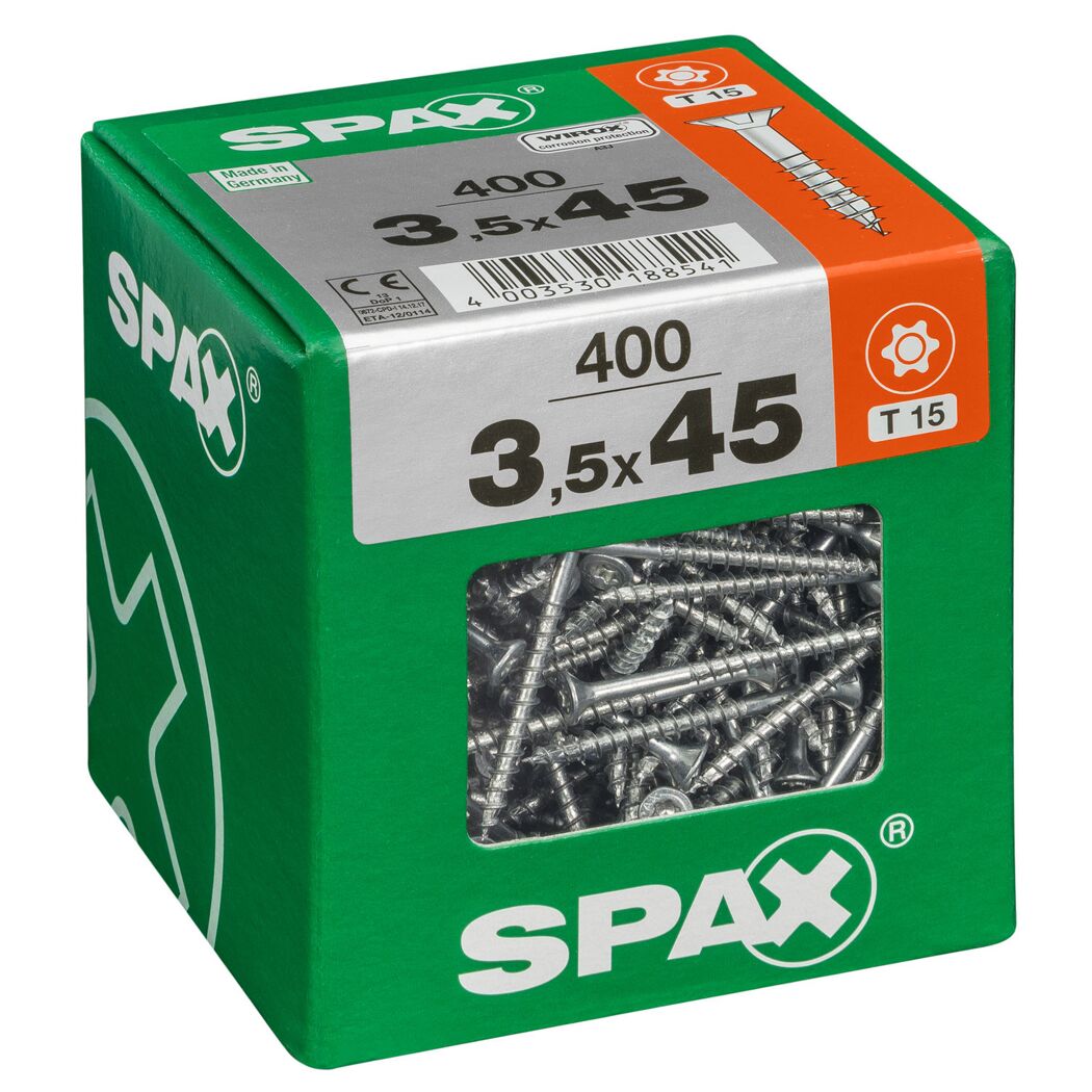 Universalschrauben T-Star plus T15 Stahl 3,5 x 45 mm 400 Stück