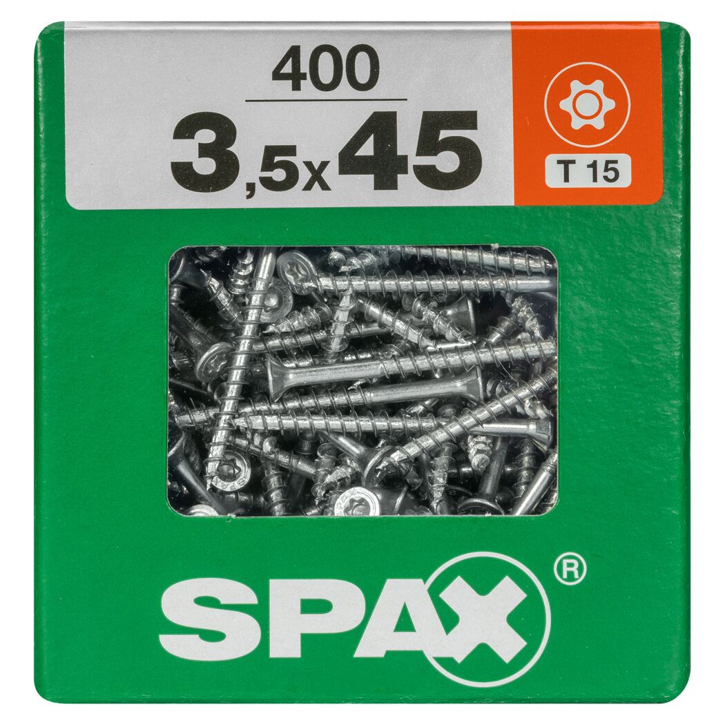 Universalschrauben T-Star plus T15 Stahl 3,5 x 45 mm 400 Stück