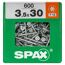 Holzschrauben T15 T-Star plus Stahl verzinkt 3,5 x 30 mm 600 Stück