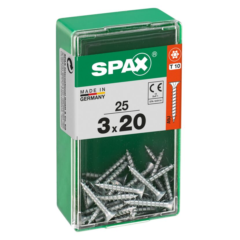 SPAX Senkkopfschrauben 3 x 20 mm, 25 Stück