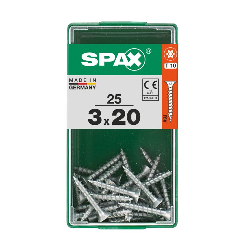 SPAX Senkkopfschrauben 3 x 20 mm, 25 Stück