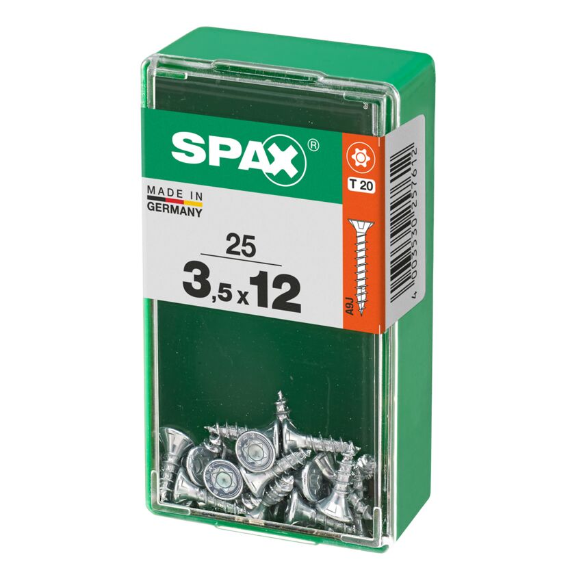 SPAX Senkkopfschrauben 3,5 x 12 mm, 25 Stück