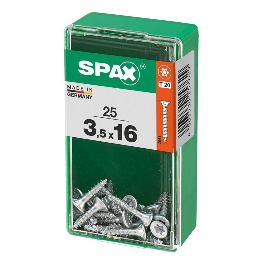 SPAX Senkkopfschrauben 3,5 x 16 mm, 25 Stück