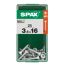 SPAX Senkkopfschrauben 3,5 x 16 mm, 25 Stück, T20