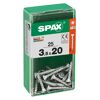 SPAX Schrauben 3,5 x 20 mm, 25 Stück