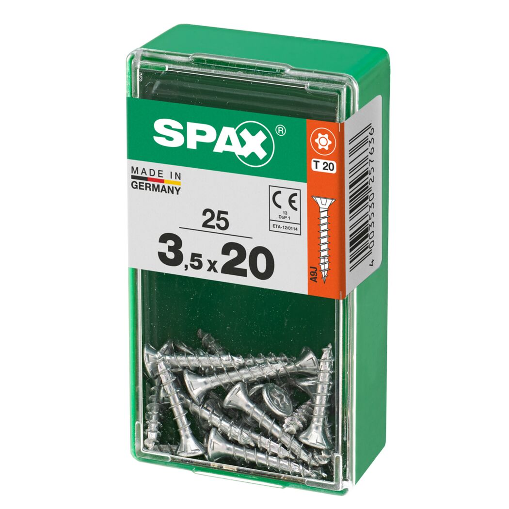 SPAX Senkkopfschrauben 3,5 x 20 mm, 25 Stück