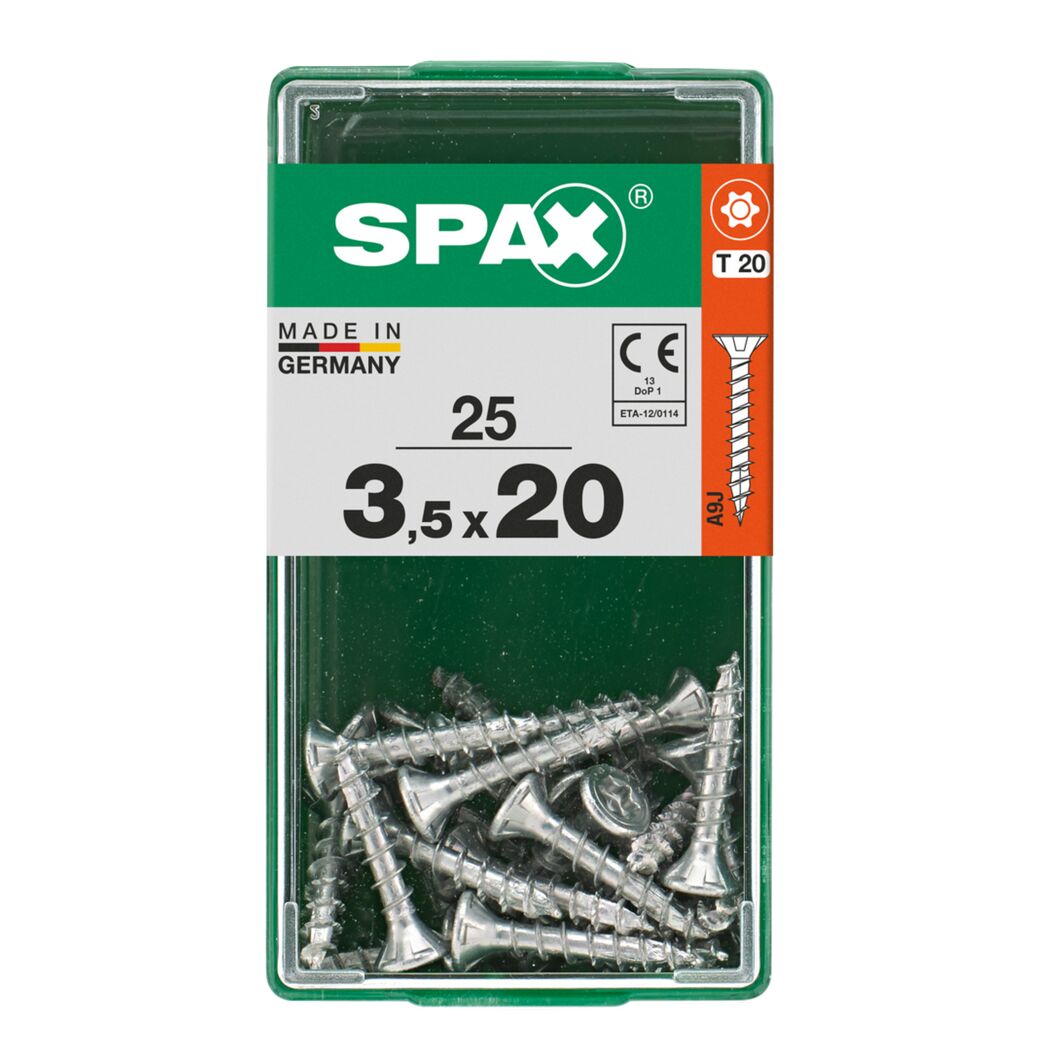 SPAX Schrauben 3,5 x 20 mm, 25 Stück