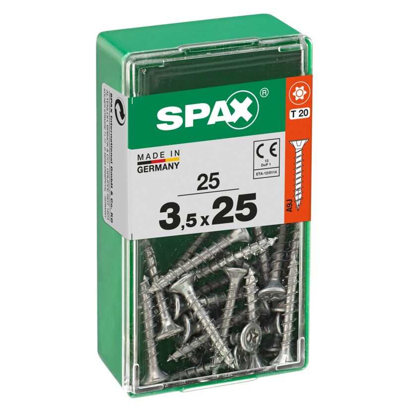 SPAX Senkkopfschrauben 3,5 x 25 mm, 25 Stück