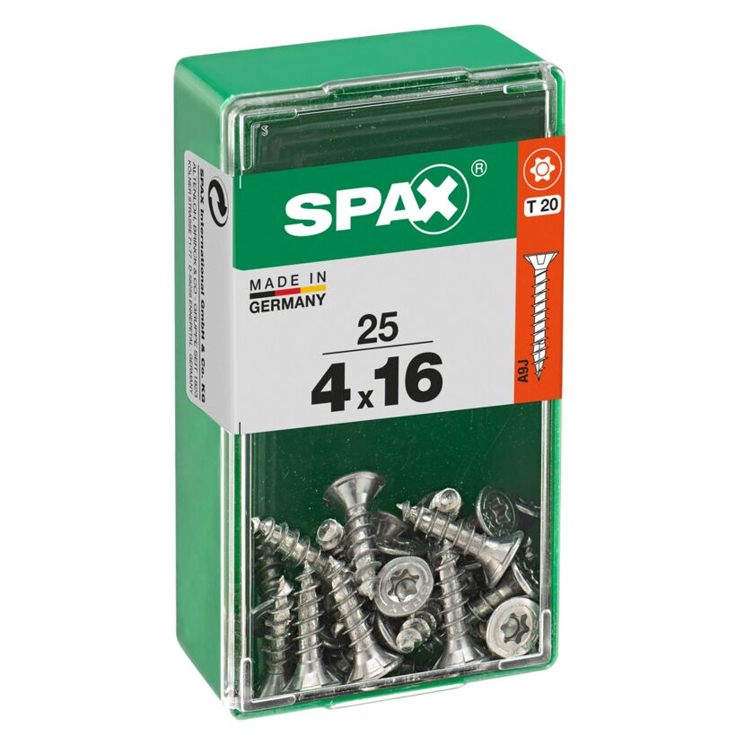 SPAX Senkkopfschrauben 4x16 mm, 25 Stück