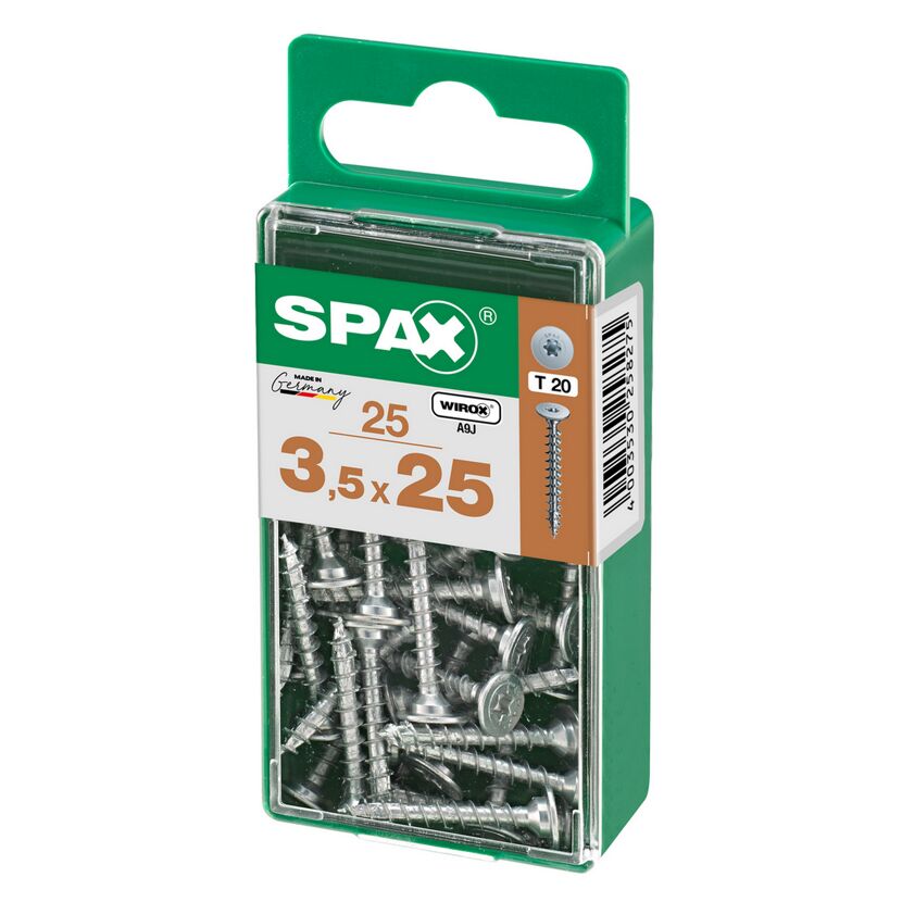 SPAX Flachrueckwand WIROX Schrauben 3,5 x 25 mm