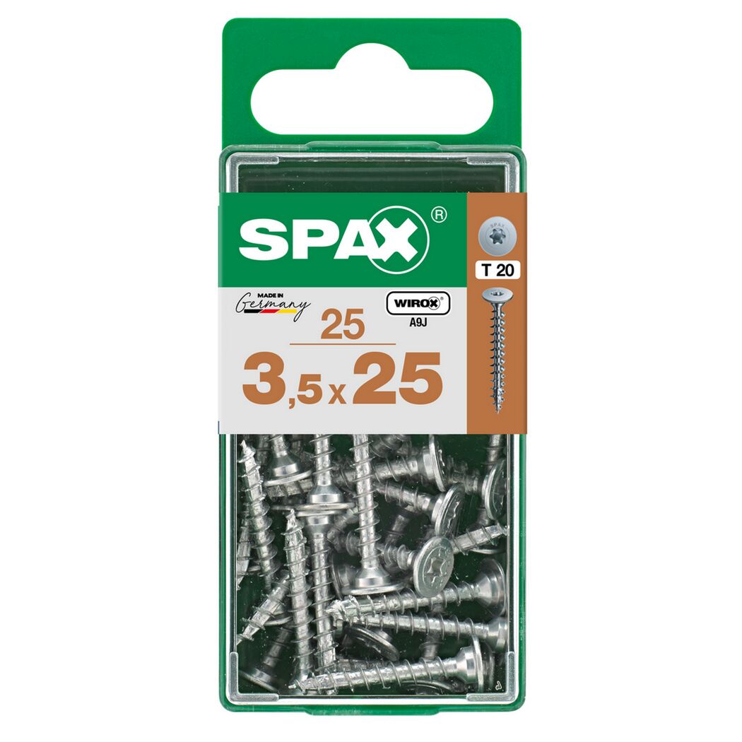 SPAX Schrauben 3,5 x 25 mm, 25 Stück, WIROX A9J