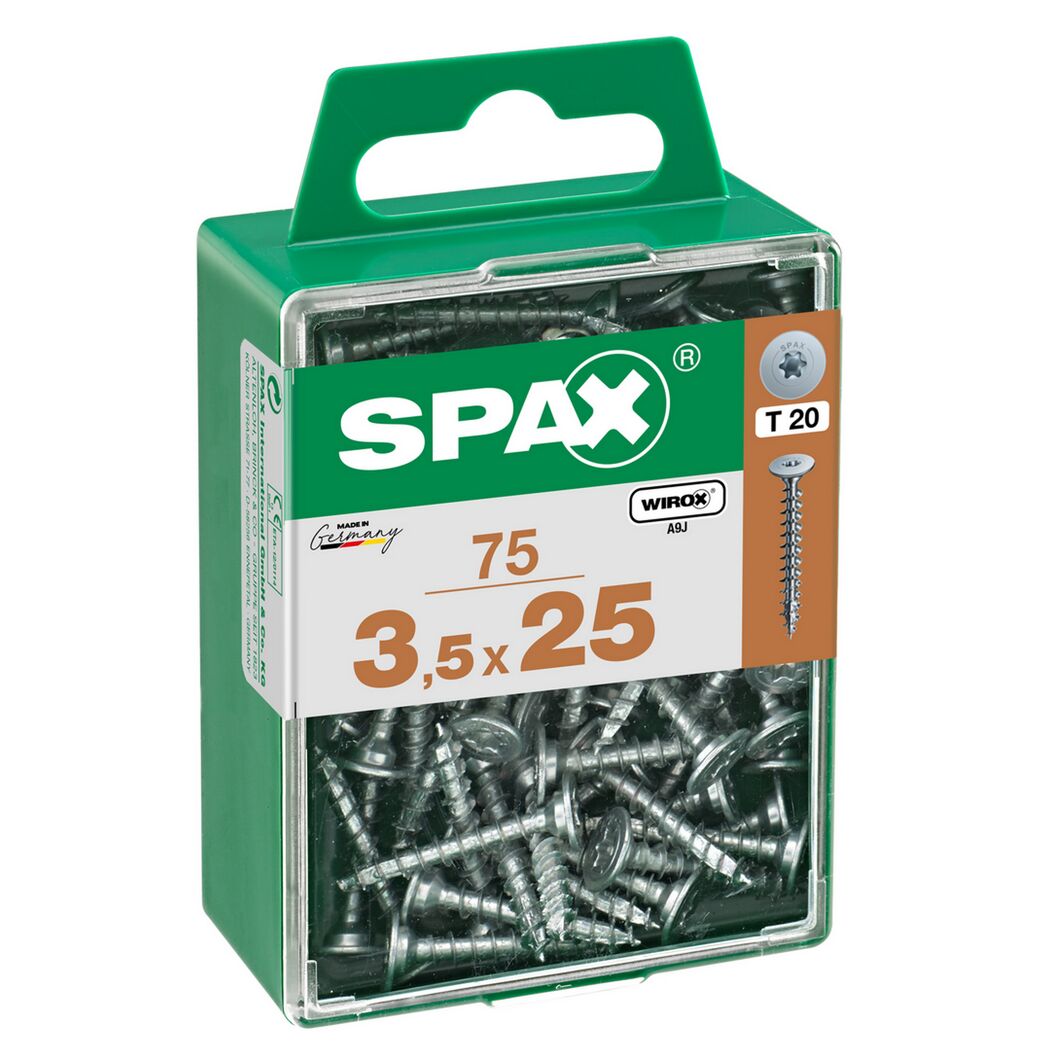 SPAX Schrauben 3,5 x 25 mm in einer Box