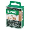 SPAX Flachkopfschrauben T-STAR plus, 3,5 x 25 mm, 75 Stück