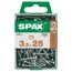 75 SPAX Schrauben 3,5x25 mm in einer Box