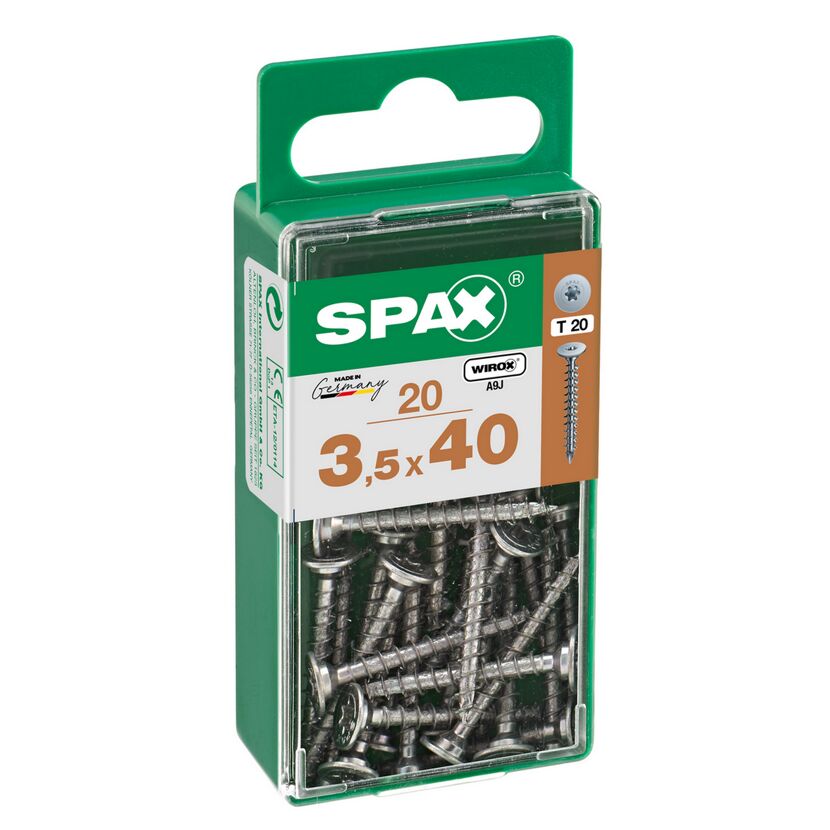 SPAX Flachkopfschrauben 3,5 x 40 mm, 20 Stück