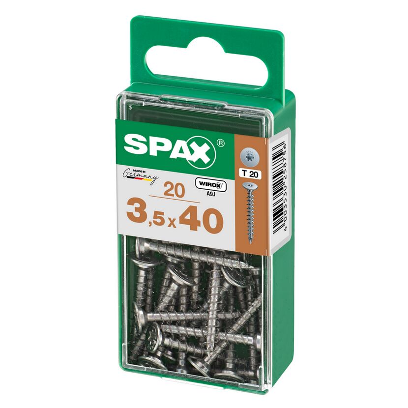 SPAX Schrauben 3,5 x 40 mm, 20 Stück