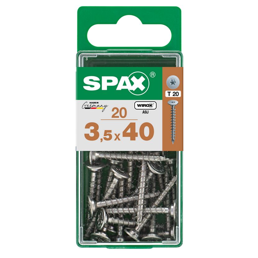 SPAX Schrauben 3,5 x 40 mm, 20 Stück