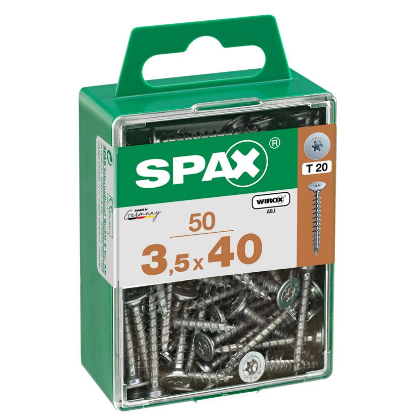 SPAX Schrauben 3,5 x 40 mm, 50 Stück, WIROX