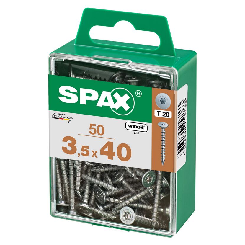 SPAX Schrauben 3,5 x 40 mm, 50 Stück in Box