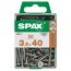 50 SPAX Schrauben 3,5 x 40 mm in Box