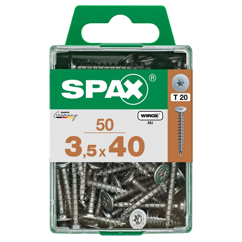 50 SPAX Schrauben 3,5 x 40 mm in Box