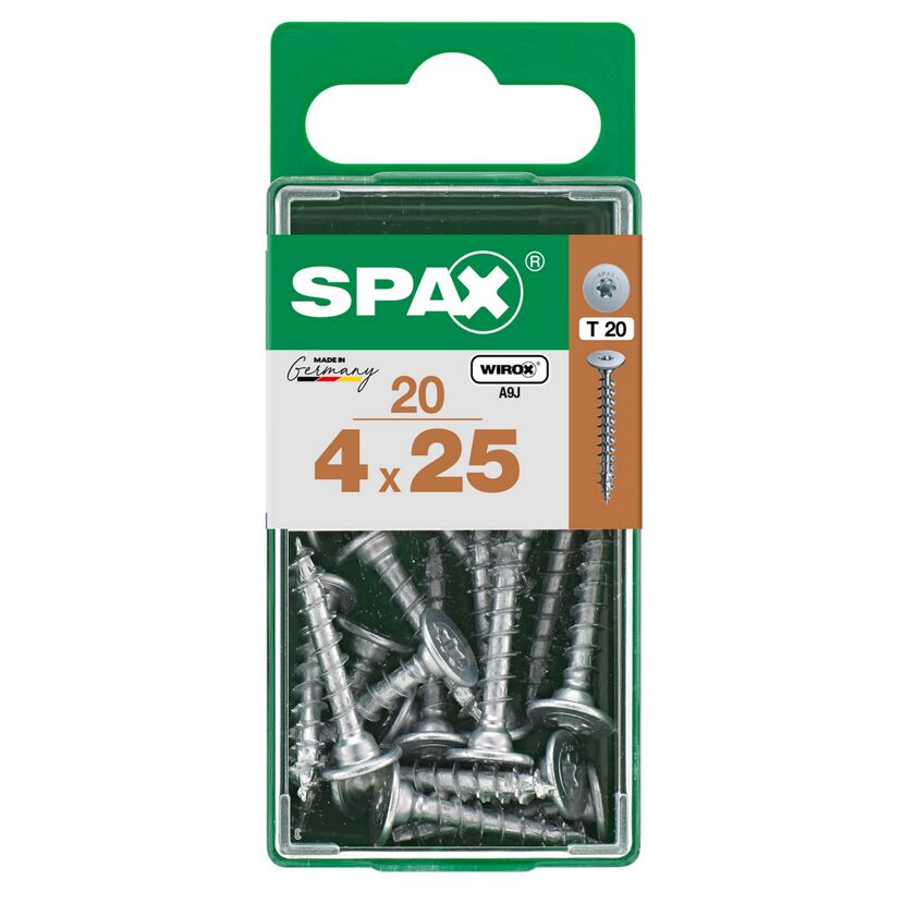 SPAX Schrauben 4x25 mm, 20 Stück in einer Verpackung