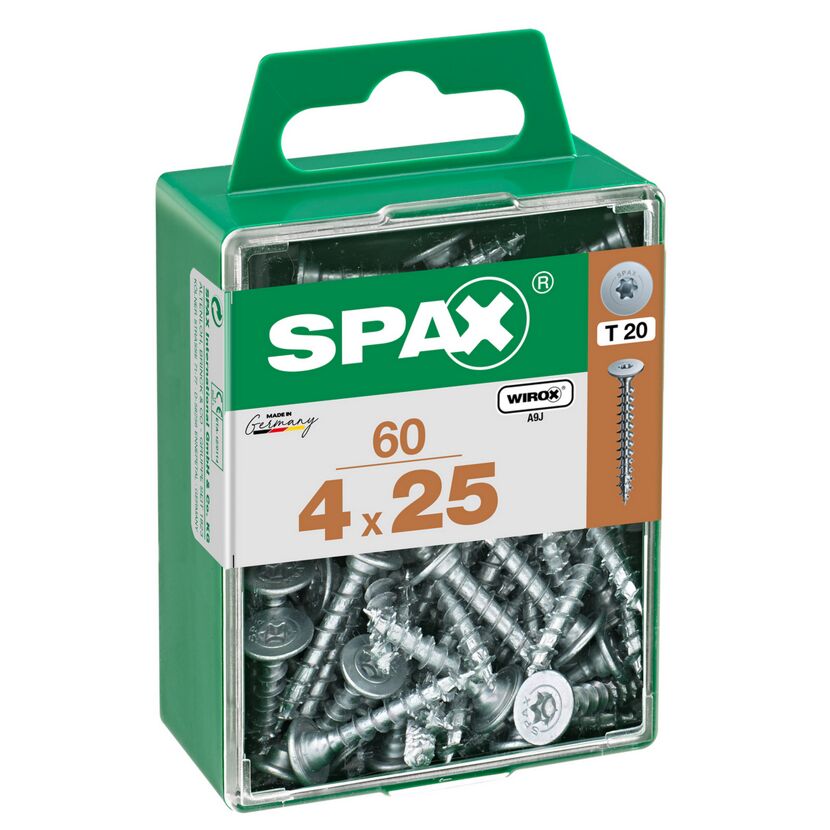 SPAX Schrauben 4x25 mm, 60 Stück in Box