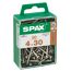 SPAX Schrauben 4x30 mm vernickelt, 50 Stück in Box