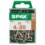 SPAX Flachkopfschrauben 4 x 30 mm vernickelt
