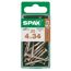 SPAX Schrauben 4x34 mm, 20 Stück, vernickelt