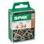 50 SPAX Schrauben 4x34 mm vernickelt