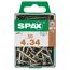 SPAX Schrauben 4 x 34 mm, 50 Stück, vernickelt
