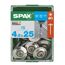 SPAX Spenglerschrauben 4,5 x 25 mm mit Dichtscheibe