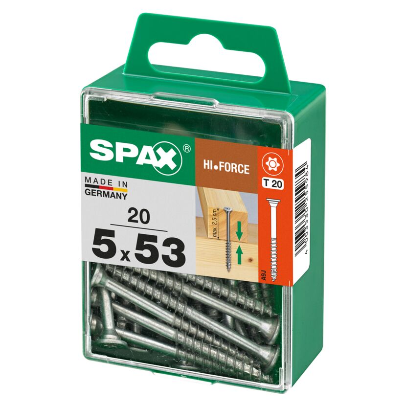 SPAX Hi-Force Schrauben 5 x 53 mm, 20 Stück