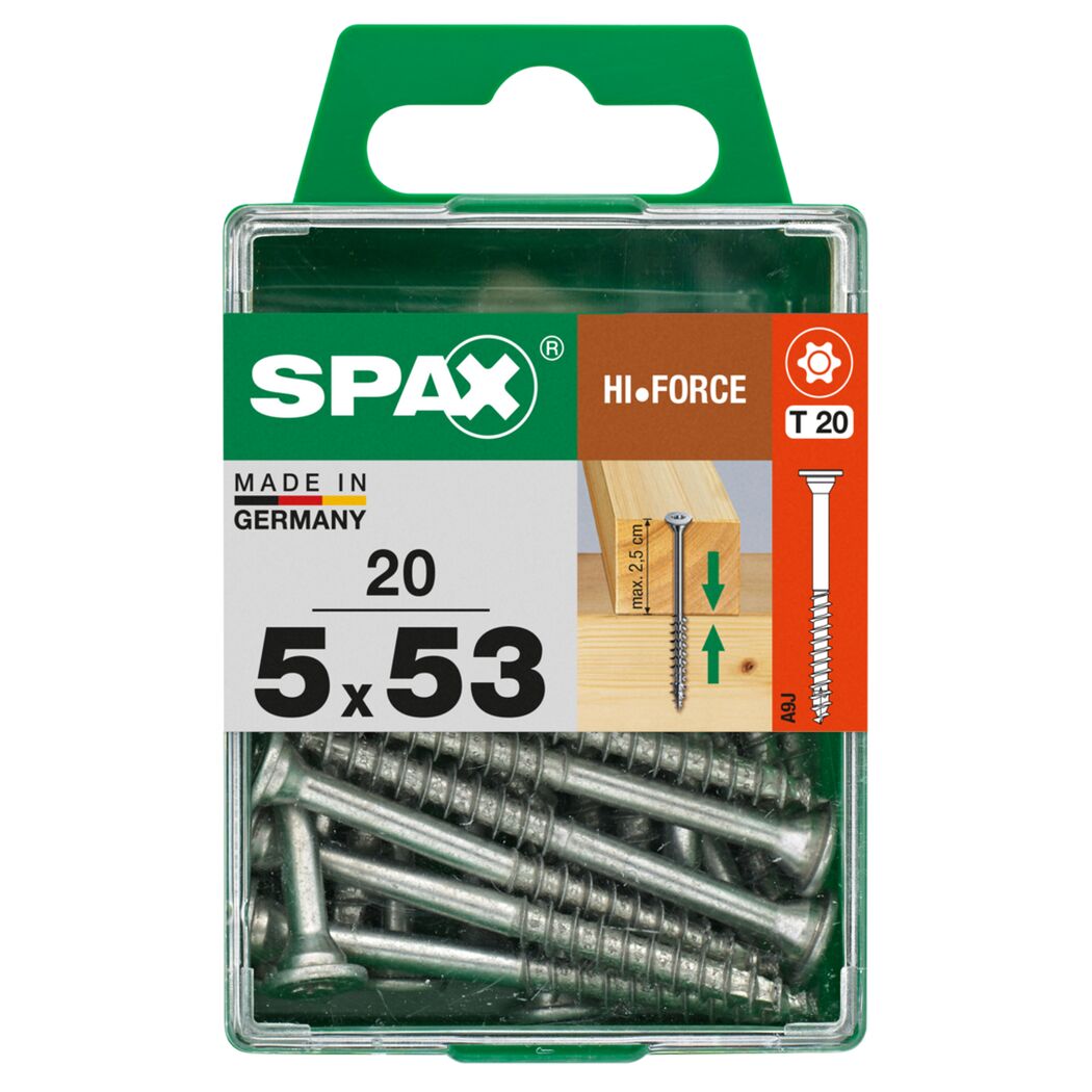 SPAX Hi-Force Schrauben 5x53mm, 20 Stück