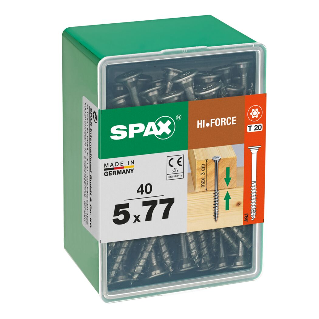 SPAX Hi-Force Schrauben 5x77 mm in Box