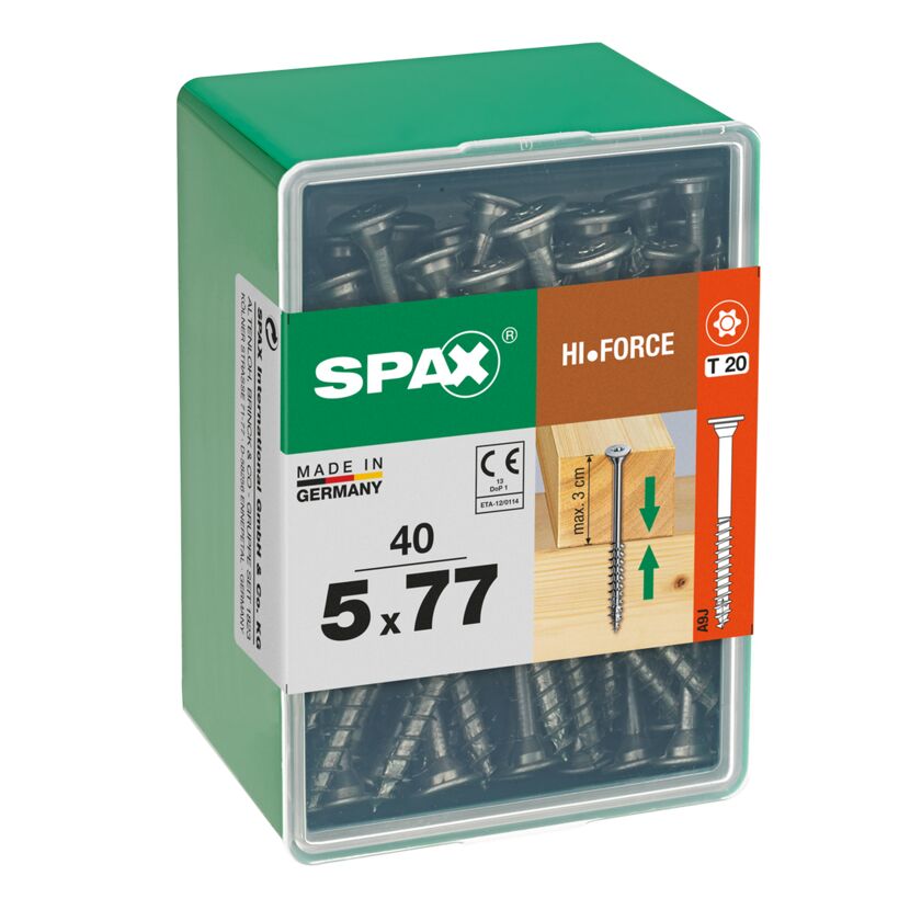 SPAX Hi-Force Schrauben 5x77 mm in Box