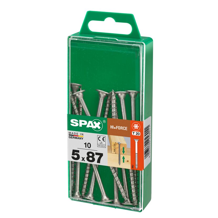 SPAX Hi-Force Schrauben 5x87 mm, 10 Stück