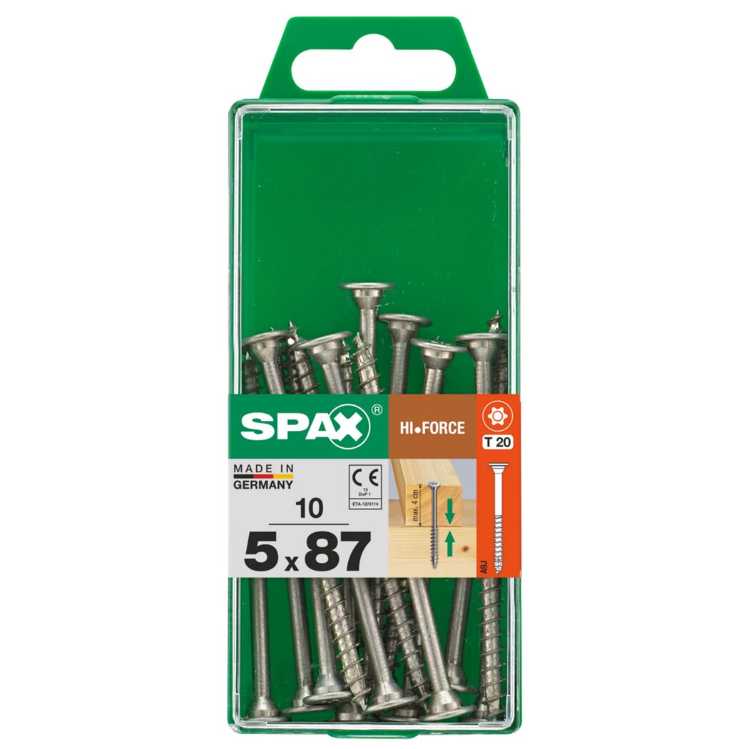 SPAX Hi-Force Schrauben 5 x 87 mm, 10 Stück