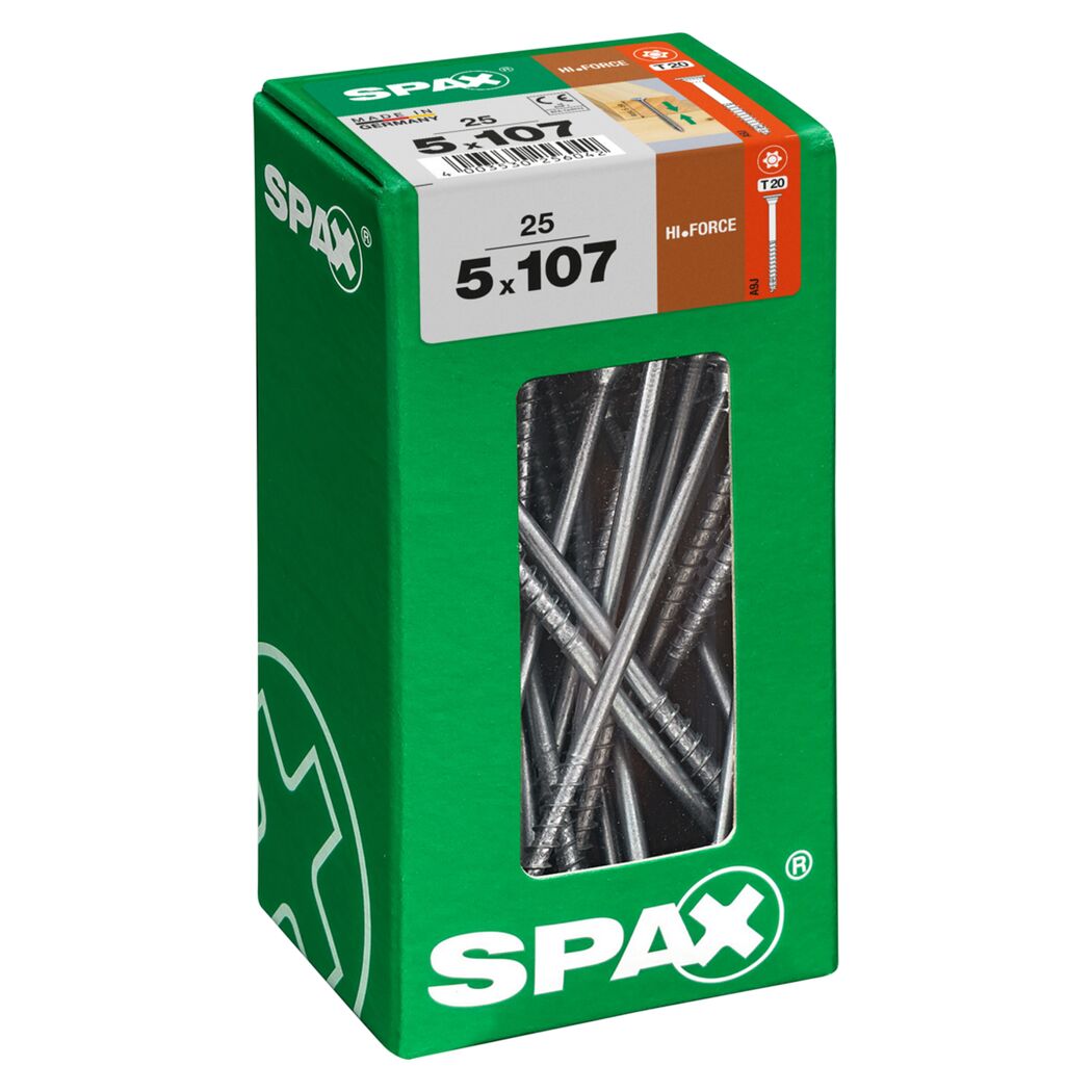 SPAX Hi-Force Schrauben 5 x 107 mm, 25 Stück