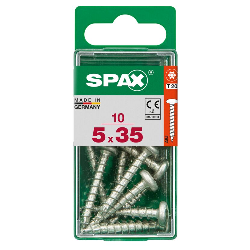 SPAX Schrauben 5 x 35 mm, 10 Stück