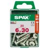 SPAX Schrauben 6 x 30 mm, 20 Stück
